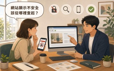 使用者手機顯示網站不安全警告，同事的桌機開同一個網站卻顯示正常的綠色鎖頭